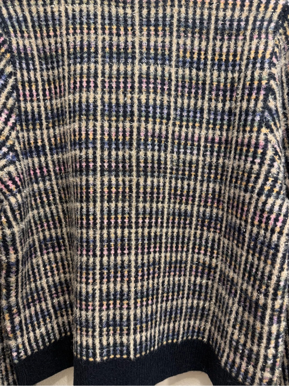 Talbots Sparkle Tweed Crewneck Cardigan Sweater NWT Size Medium - Picture 6 of 8